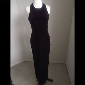 Purple Velvet Maxi Dress